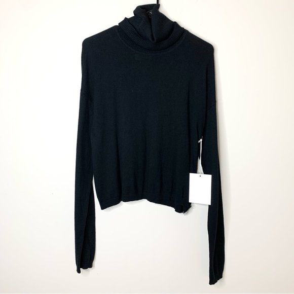 Revolve One Teaspoon Night Fall Cashmere Funnel Turtleneck Sweater Size XS - Picture 4 of 9